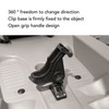 Fishing Rod Holder Clamp Base 360° Adjustable Rotating Weatherproof Open