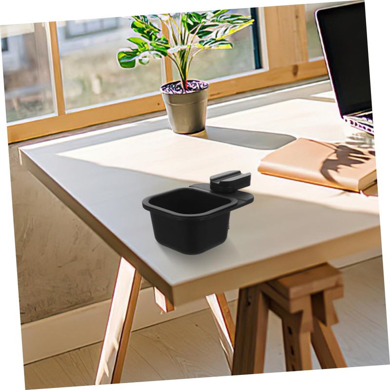 Alipis Rotating Mini Trash Can Compact Desk Clip Waste Bin