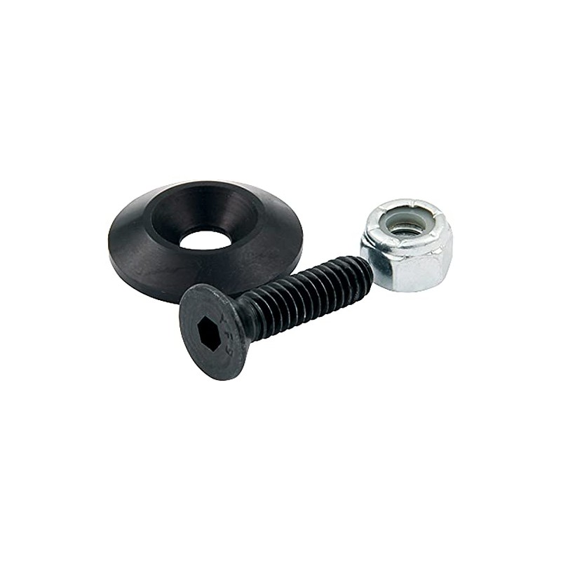 Allstar Performance ALL18635 Black 1/4" x 1" Countersunk Bolt Kit