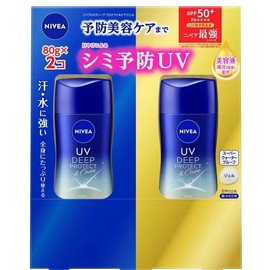 Nivea UV Deep Protection & Care Gel SPF50+ / PA++++ 2.8 oz (80 g) x 2