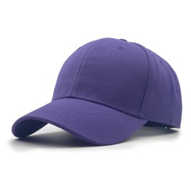 Utmost Structured Baseball Cap with Adjustable Closure - Performance Hat for Outdoor Activities and Custom Embroidery (1pc Purple)