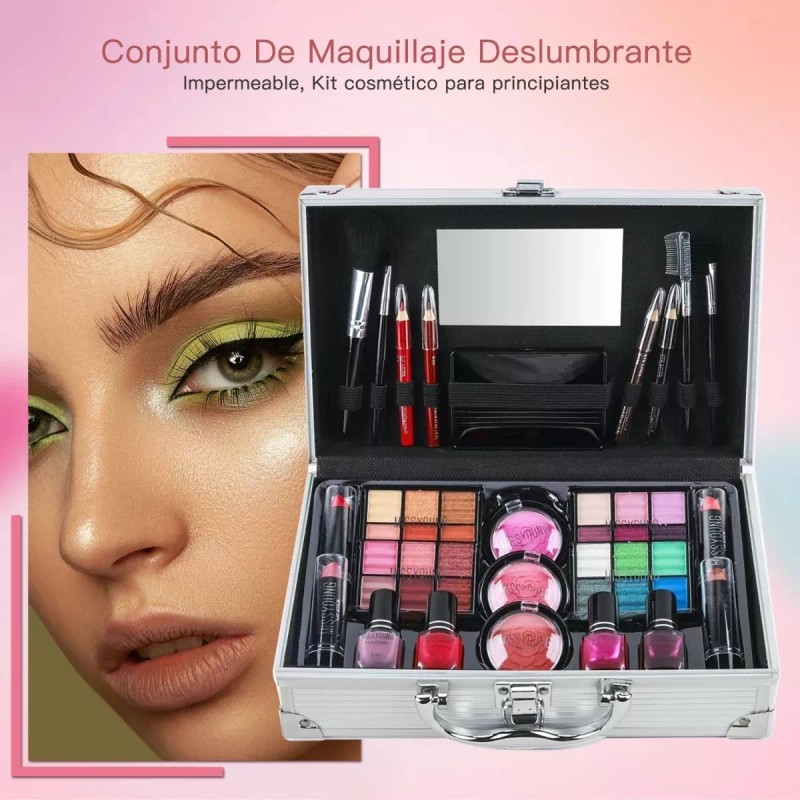 Gmdr Kit De Sombras Maquillaje Set Todo En Uno Neceser