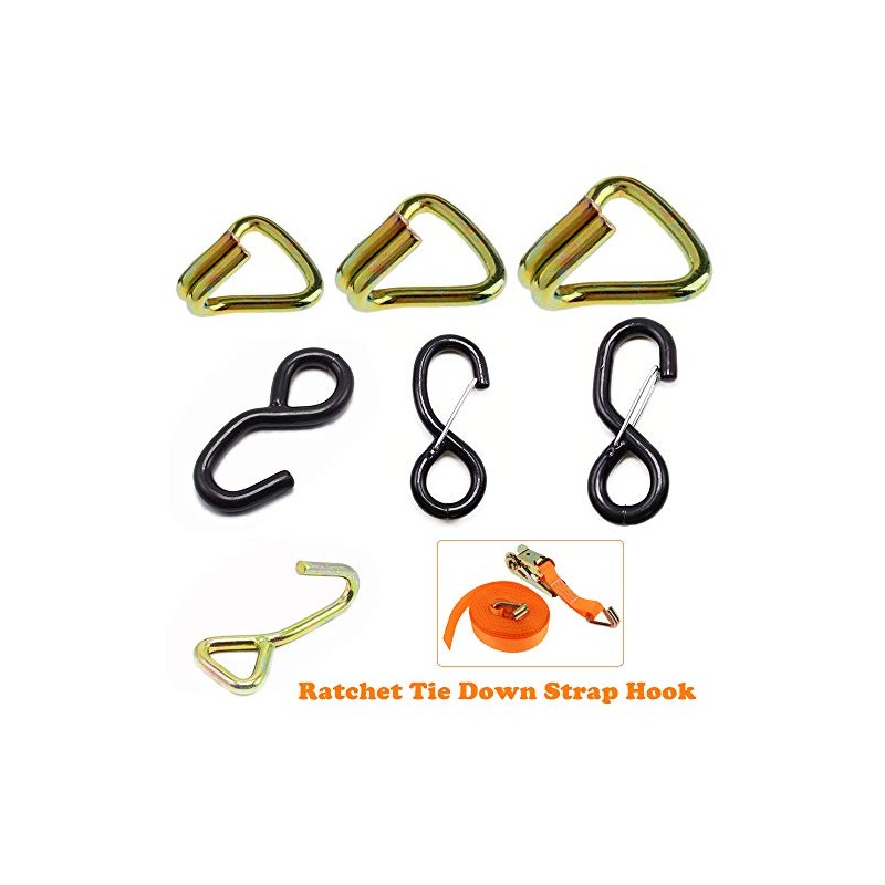 Claw Hooks Single J/Dual J/S Hook for 25-50mm Ratchet Tie