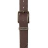 Wrangler Men's Basic Metal Loop Belt, Brown, 42cm (Manufacturer Size:110)