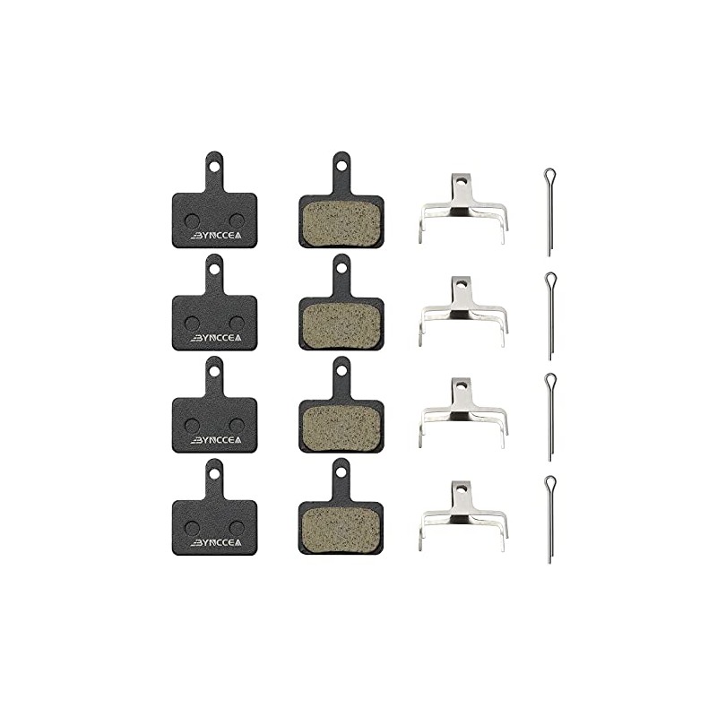 Bynccea Brake Pads 4 Pairs Bicycle Disc Brake Pads for