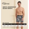 HAVVIS Men's Performance Underwear Boxer Briefs Soft Comfortable Bamboo Viscose