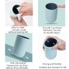 RabyLeo Unbreakable Reusable Drinking Cups Set of 2 Colors, Plastic