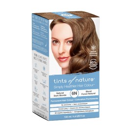 Tints of Nature Natural Dark Blonde Permanent Hair Dye 6N Nourishes Hair & Covers Greys - Single Pack