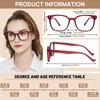 AEZUNI Large Frame Reading Glasses for Women 350 Strength Trendy