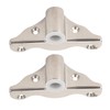 2PCS 1/2in Oarlock Socket 316 Stainless Steel Polished Finish Side