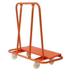 3000 lbs Drywall Sheet Cart, Plywood Panel Dolly Trolley Truck 4 Swivel Wheels Red for Board Such as Wall Board Drywall Board Board Wood Glass Board Plywood