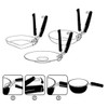 YISHUI Pan Gripper Cooker Pot Holder Pan Plate Holder Dish