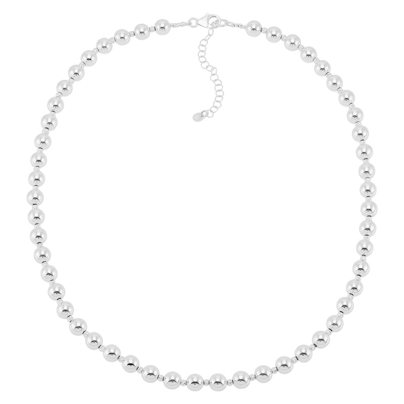 Silpada 'Urban Chic' Sterling Silver Hematite Beaded Necklace, 18" +