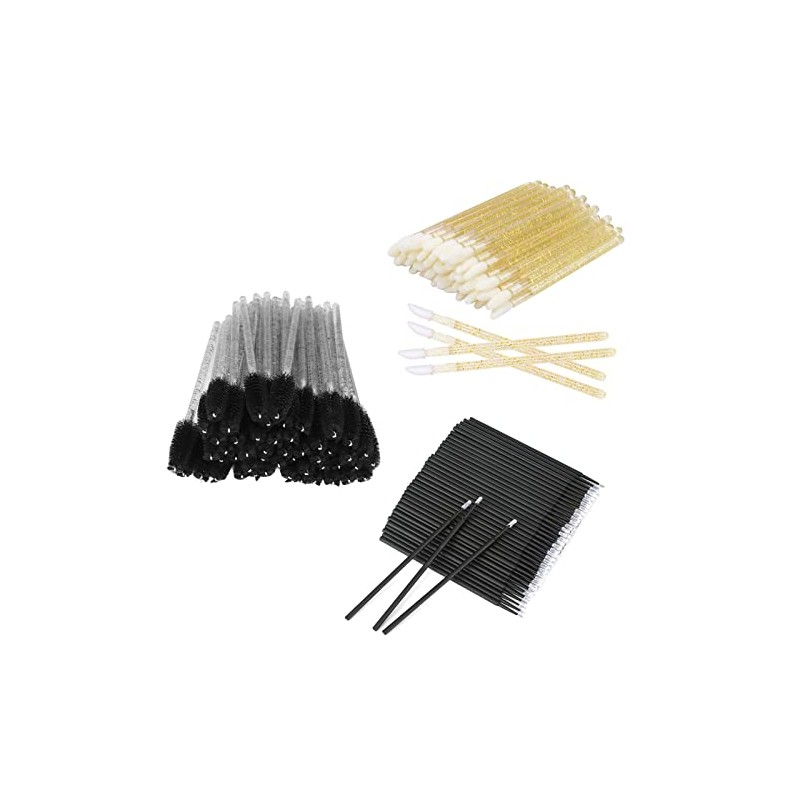 300 pcs Cepillos Desechables para Pestañas, Cepillos Labios y Microaplicador,