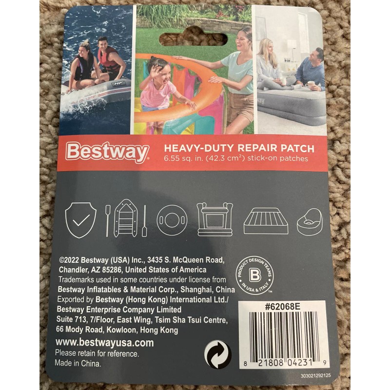 Bestway Heavy Duty Inflatable Swimming Pool Repair Patches Pack of