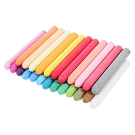 Operitacx 48 Stück Wasserlösliche Kreide Staubfrei mit Haltern für Lehrer Tafel und Außeneinsatz Einfache Leuchtende Farben für Kreative Malaktionen