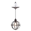 Globe Cage Shade Instant Pendant Light with Screw-in Adapter
