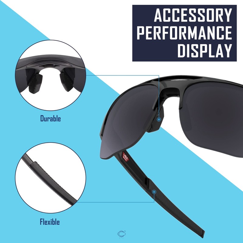 Saucer Replacement Nose Piece Pads for Oakley Mercenary OO9424 Sunglasses