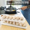 Tefola Egg Holder for Refrigerator, Egg Dispenser Roll Holder, 2-Tier