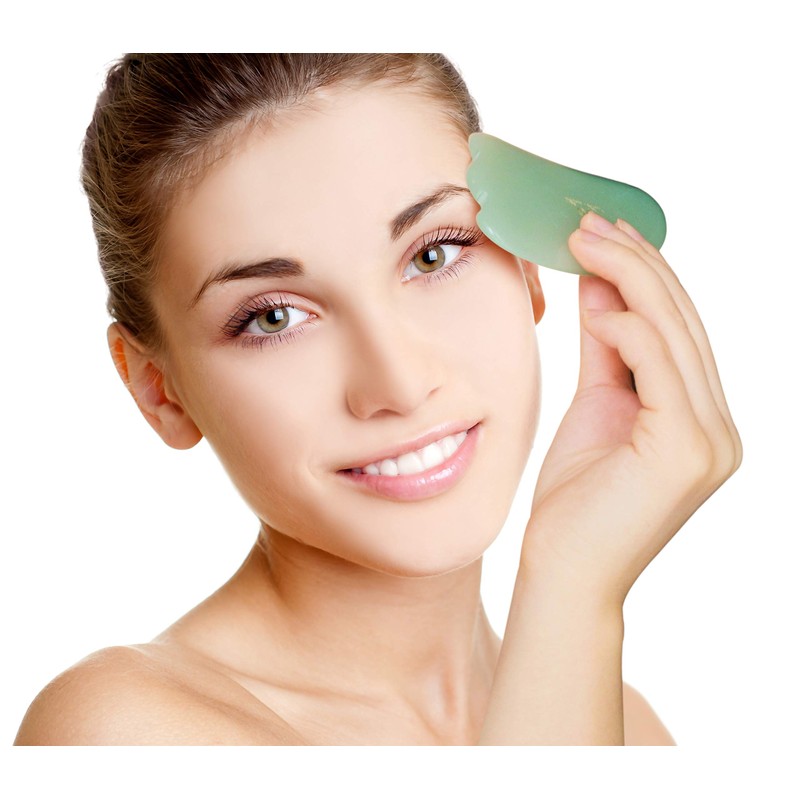 Casa Plate, Natural Stone Gua Sha Stiffness, Face Massager, Scatter