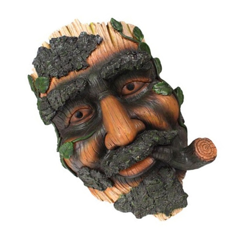 Tree Faces Decor Old Man Tree Hugger Statues Outdoor Funny