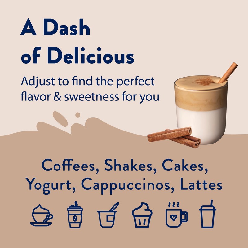 Jordan's Skinny Mixes Syrups Sugar Free Coffee Syrup, Cinnamon Dolce