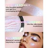 Mint Glow Glitter Eyeshadow, Holographic Iridescent Highlighter Eye Shadow