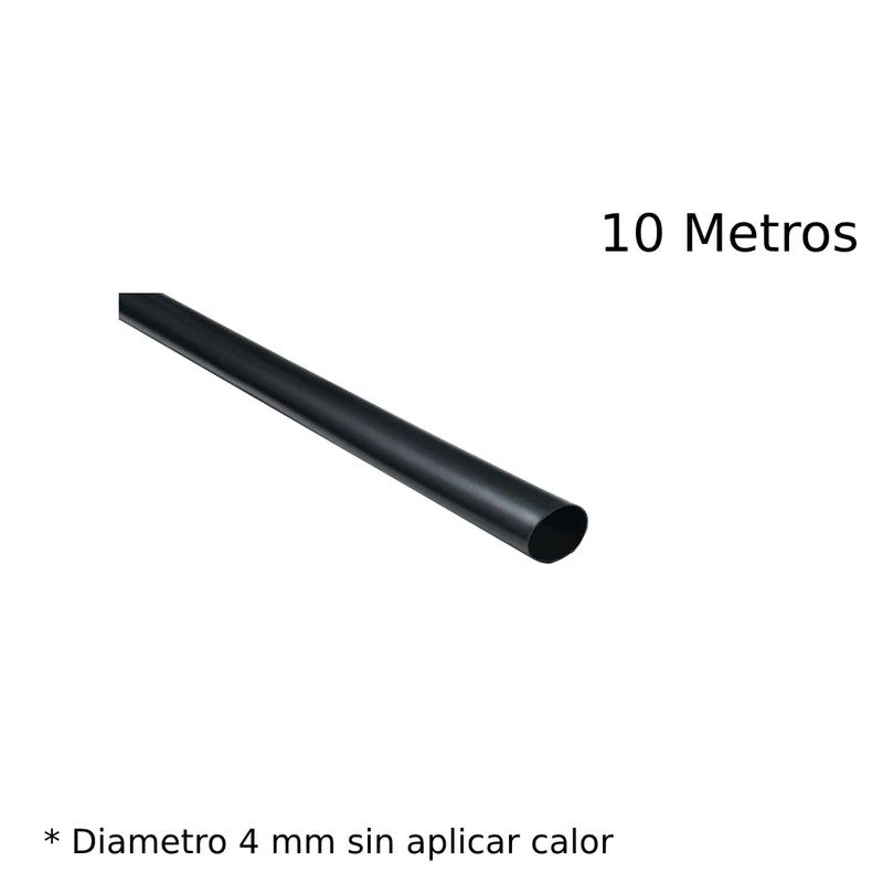 Tubo Aislante THERMOFIT TERMOCONTRACTIL DE 4MM DE DIAMETRO, 10 Metros
