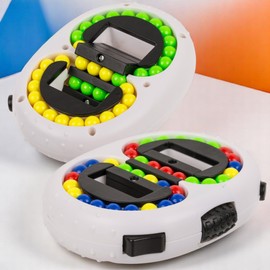 MIJOMA Magic Finger Toy - Rotating Anti-Stress Plastic Toy 12.5cm - Sensory Fidget Toy for Kids & Adults - Concentration Aid & Relaxation