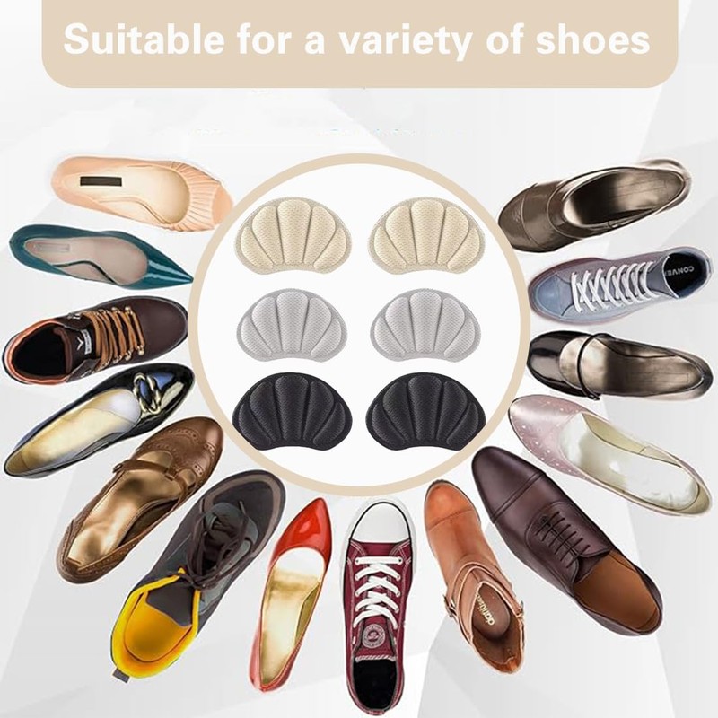COYUN 6 Paar Fersenpolster, Fersenschutz FüR Schuhe, Fersenpolster FüR Zu