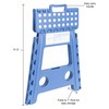 Essentials 21048 15-Inch Folding Step Stool, Wide Folding Step Stool,