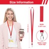 Segus Lanyard Red, Pack of 50 Lanyard with Carabiner, Neck