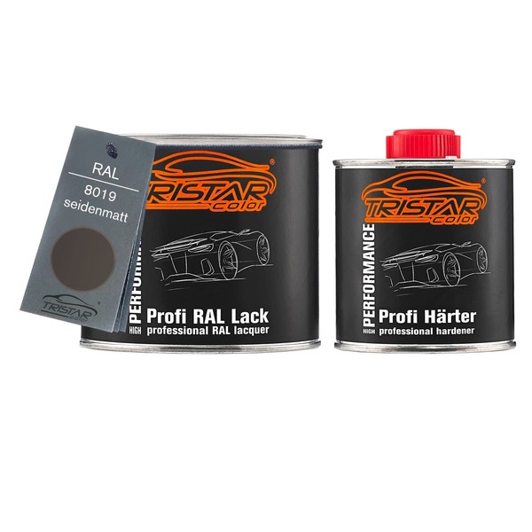 TRISTARcolor RAL 8019 Grey Brown Semi-Matt 2K Car Paint 0.75