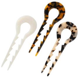 TYXHXTF Pack of 3 U Shaped Hair Pins, Hair Pin Bun French Hairpin, U-shaped Hair Clips, Large Hair Pin for Women Girls