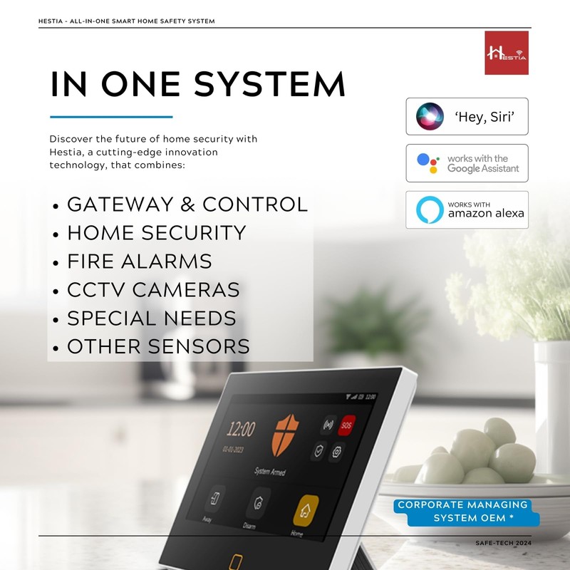 HESTIA Signal Extender for Hestia System, SAFE-TECH Wifi Extender Smart