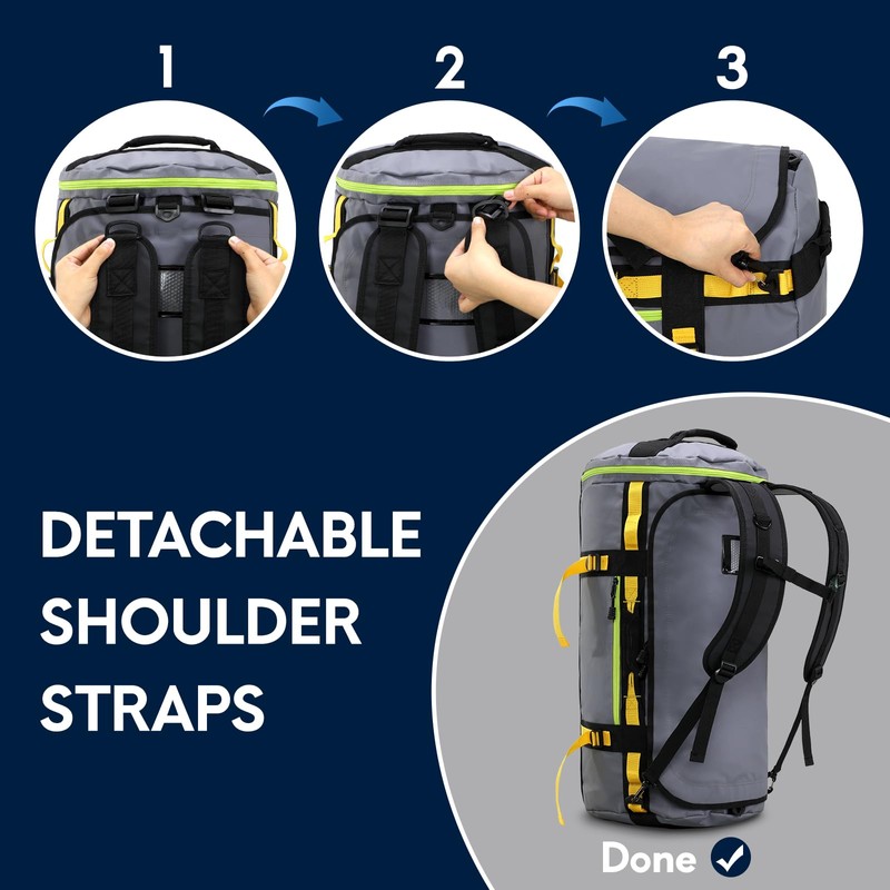 Haimont Large Duffle Bag Backpack for Travel, Men Women Duffel