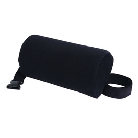 Simply D-Shape Lumbar Cushion, Black, One Size