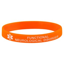 Functional Neurological Disorder (FND) Medical Alert Wristbands – Set of 4 Bracelets (Large (20cm))