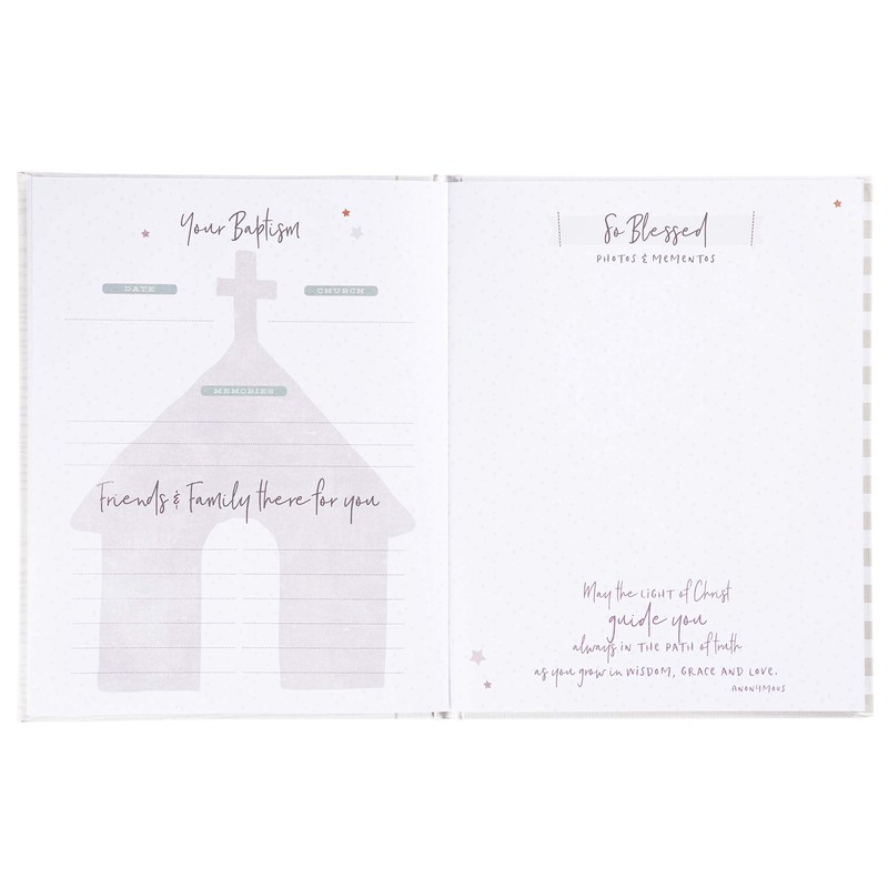 C.R. Gibson Little Blessing Baby Memory Book for Newborns, 64