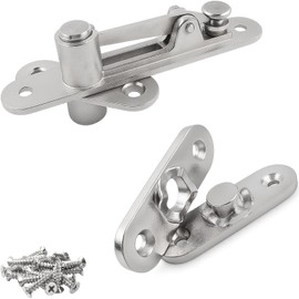 TamBee Pivot Hinge Hold Open Heavy Duty Hidden Door Hinge - 440 lbs Load, Locking 90 Degrees, 304 Stainless Steel, Concealed for Wood Doors, Secret Doors, Hidden Door and Bookcase Door 4214