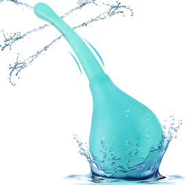 Vaginal and Intimate Shower for Women, 170 ml Reusable Enema, Intimate Shower Vaginal Shower for Body Care and Intestinal Rinse, Anti-Backflow Green