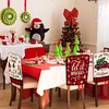 TREWAVE Christmas Chair Covers Set of 6 Buffalo Plaid Chair