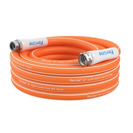 Fevone Kink Free Garden Hose 25 ft, All Weather Flexible, Heavy-Duty & Durable, Leak-Free Connection