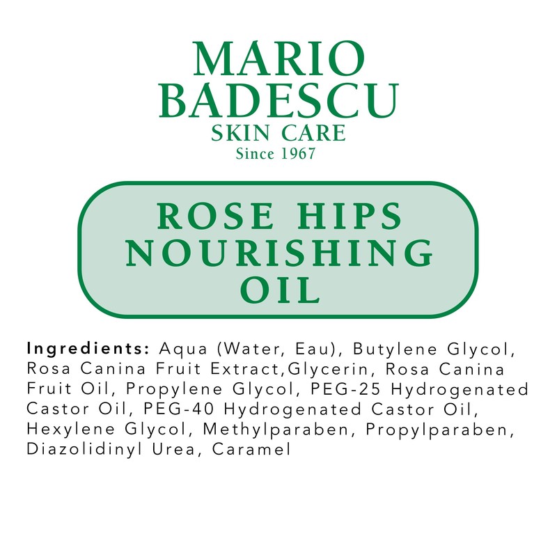 Mario Badescu Rose Hips Nourishing Oil for Combination, Dry and