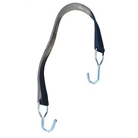 Abrollwerk Rubber Tie Down Strap with 2 Hooks Suitable for Roll Container Width 720 mm, Set of 2