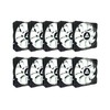 Apevia 1012S-WB 120mm 4pin Molex & 3pin Motherboard Black/White Silent