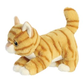 Aurora World Aurora, 35048, Eco Nation Orange Tabby Cat, 21 cm, Plush, Animal Print, 8.5 Inches
