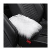Furry Auto Center Console Cover Pad, 11.8"x7.8" Soft Sheepskin Wool