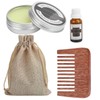 LANTHOME Men Beard Grooming Kit Mustache Beard Nourishing Styling Oil