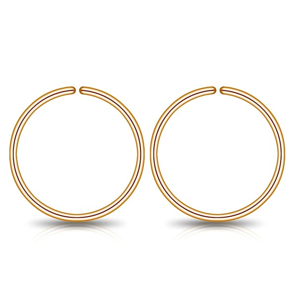 Small Gold Sterling Silver Huggie Hoop Earrings for Women Cartilage